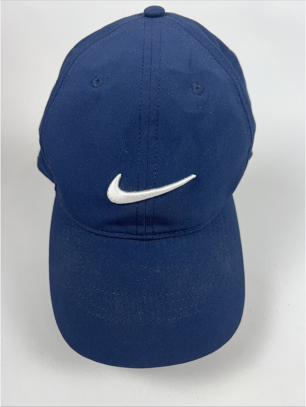 Nike Legacy91 Dri-Fit- Navy- Embroidered White Swoosh- Adjustable- Used